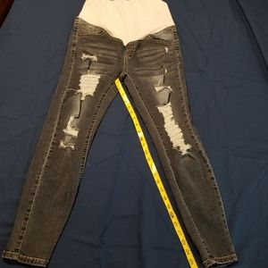 Distressed Maternity Jeans Size Small Dark  Navy